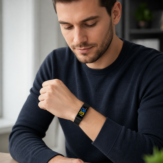 Senior Smartwatch with Heart Rate and Blood Pressure Monitor