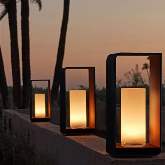 Modern Square Outdoor LED Light | Waterproof Solar LED Light
