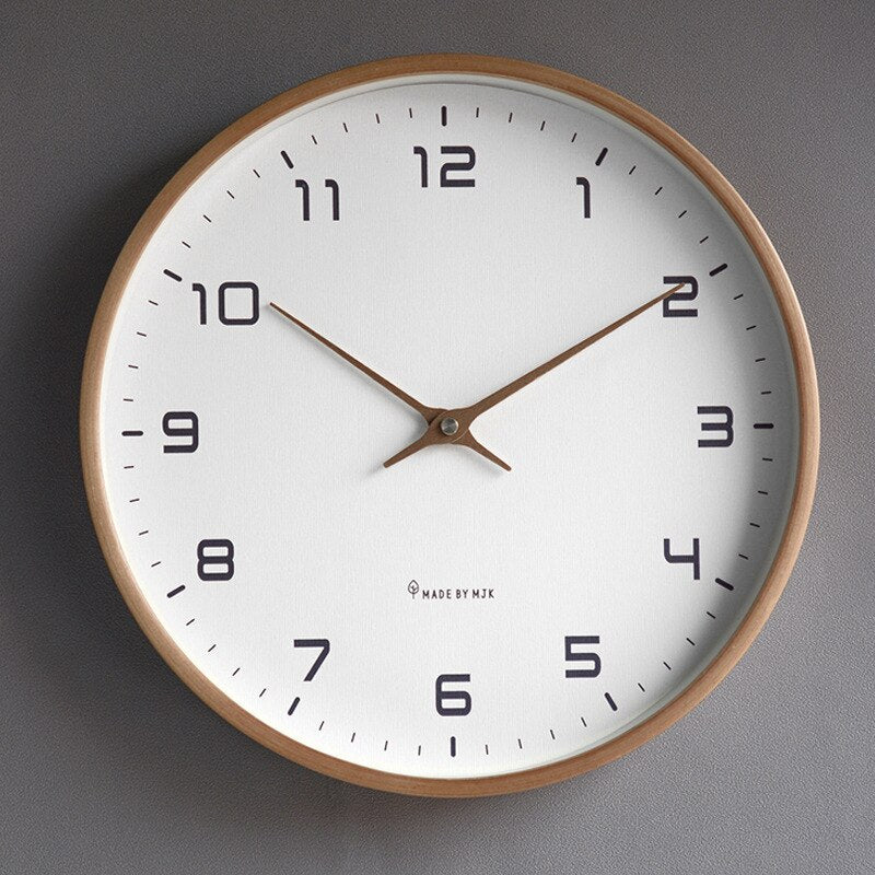 Scandinavian Wall Clock Minimalist Silent Nordic
