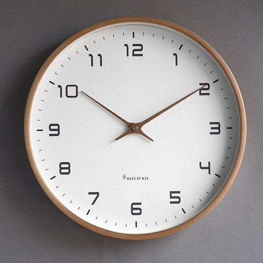 Scandinavian Wall Clock Minimalist Silent Nordic