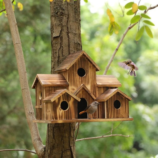 NatureNest – Stylish Handmade Wooden Birdhouse for Garden & Wildlife
