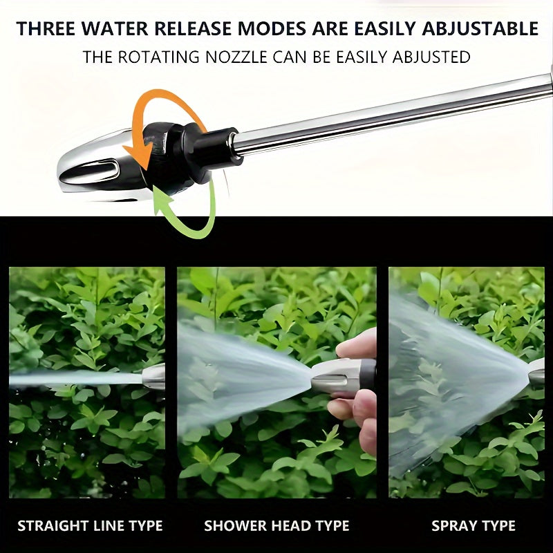 AQUAFORCE High-Pressure Garden Water Gun with Foam Cannon Attachment for Car Washing