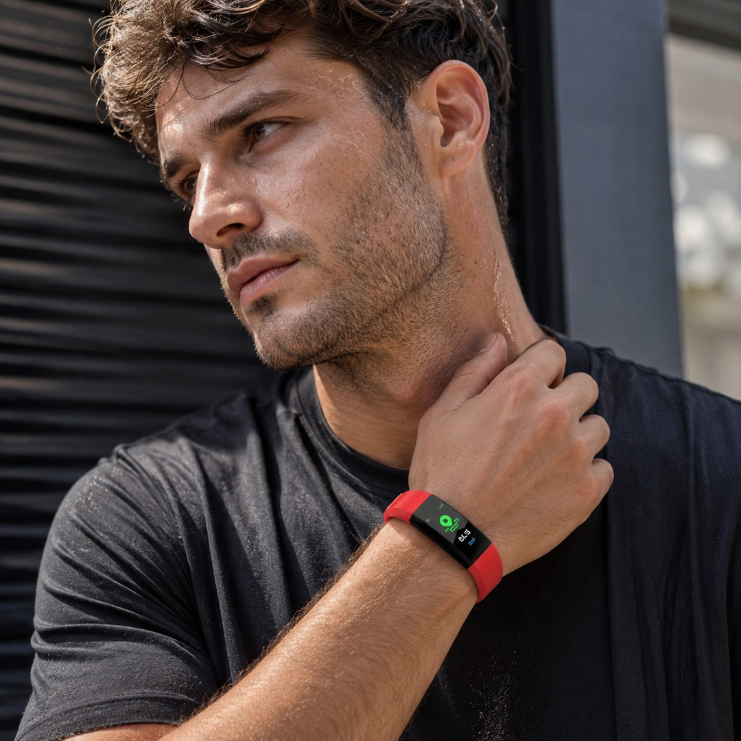 Senior Smartwatch with Heart Rate and Blood Pressure Monitor
