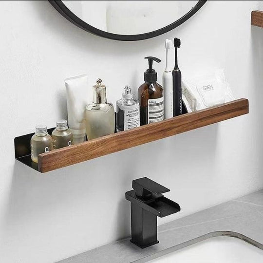 Wall Bathroom Shelf No Drill Storage Rack