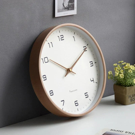 Scandinavian Wall Clock Minimalist Silent Nordic