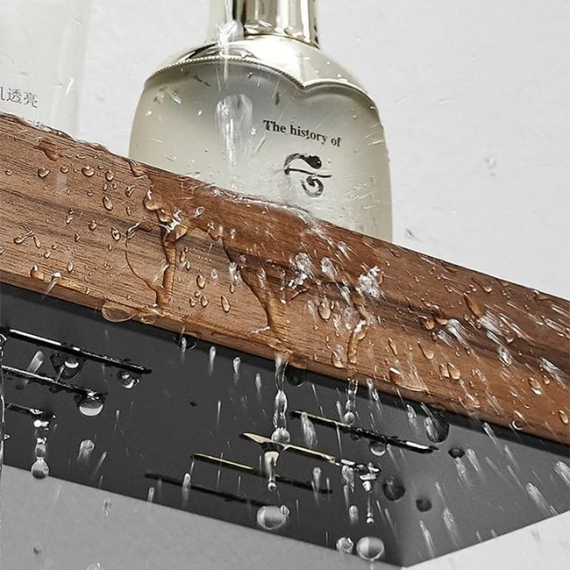 Wall Bathroom Shelf No Drill Storage Rack