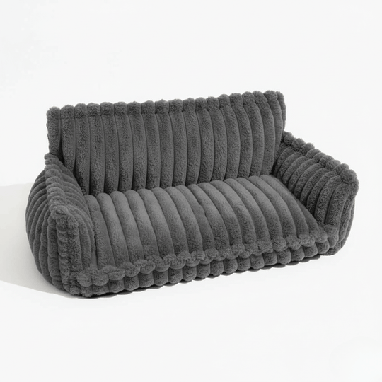 Orthopedic Dog Sofa Bed | Plush Memory Foam with Raised Headrest
