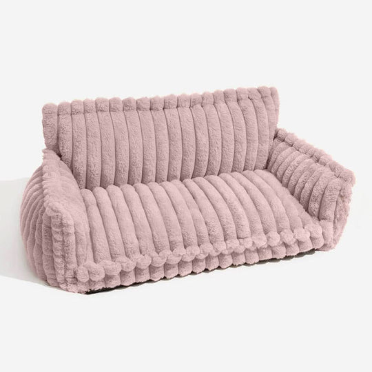 Orthopedic Dog Sofa Bed | Plush Memory Foam with Raised Headrest