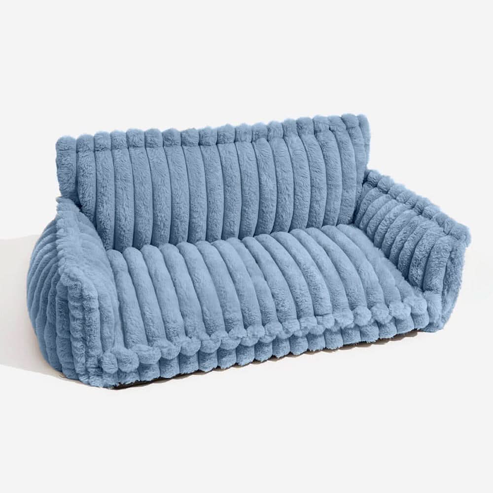 Orthopedic Dog Sofa Bed | Plush Memory Foam with Raised Headrest