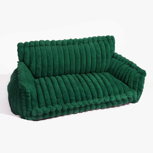Orthopedic Dog Sofa Bed | Plush Memory Foam with Raised Headrest