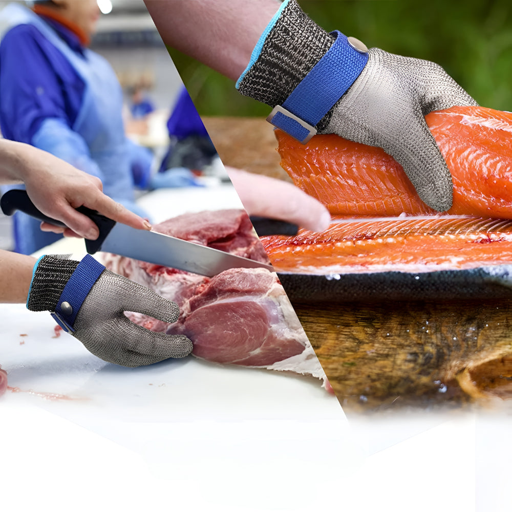 Cut Resistant Gloves Kitchen Metal Mesh