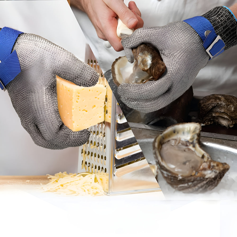Cut Resistant Gloves Kitchen Metal Mesh