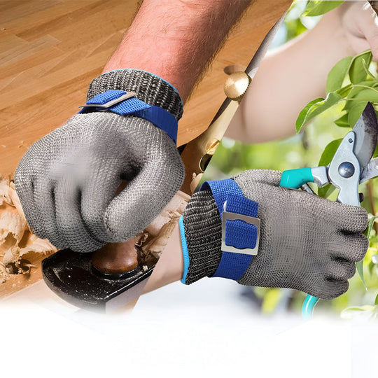 Cut Resistant Gloves Kitchen Metal Mesh