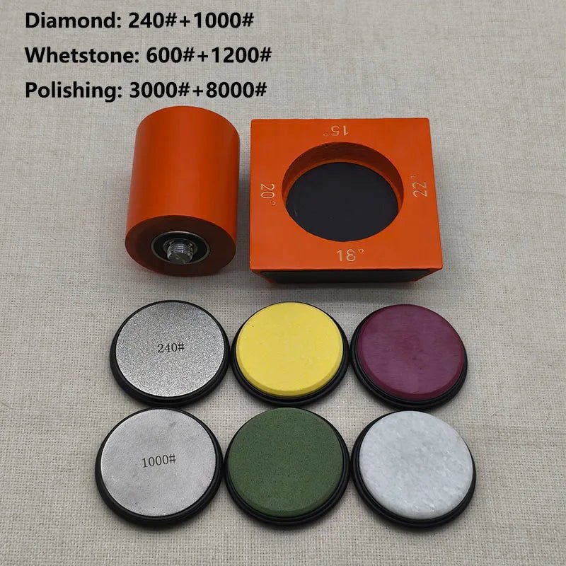 Diamond Knife Sharpener | Adjustable 4-Angle Rolling System