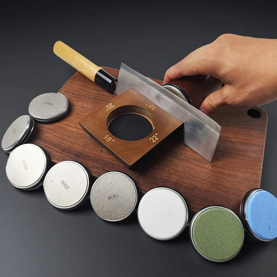 Diamond Knife Sharpener | Adjustable 4-Angle Rolling System