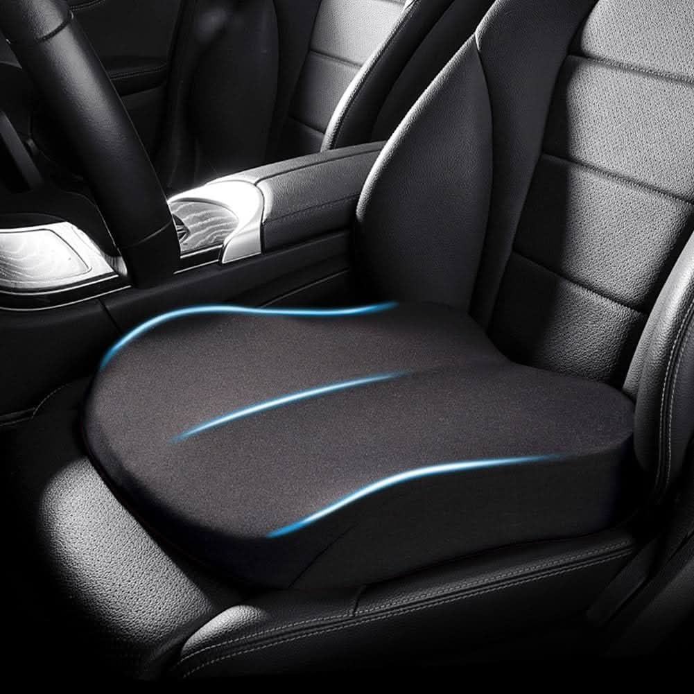 Ergonomic Car Seat Cushion | Memory Foam Comfort Booster