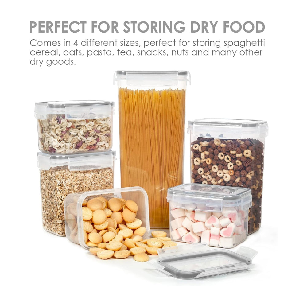 Food Storage Containers Airtight Stackable Clear Kitchen Set