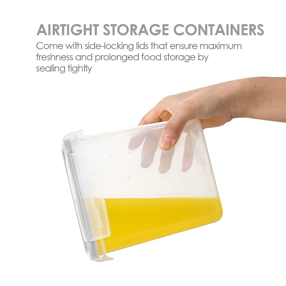Food Storage Containers Airtight Stackable Clear Kitchen Set