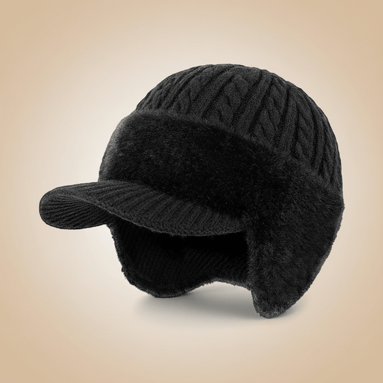 Winter Trapper Hat | Cable Knit Design with Ear Protection