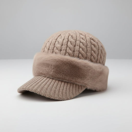 Winter Trapper Hat | Cable Knit Design with Ear Protection