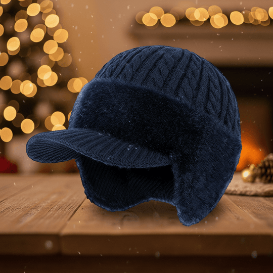 Winter Trapper Hat | Cable Knit Design with Ear Protection