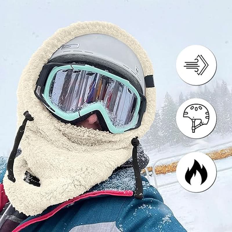 Thermal Winter Balaclava | Fleece Lined Hood with Drawstrings