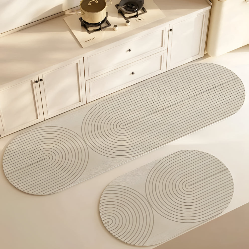 Kitchen Mat Absorbent Non Slip Striped Floor Runner
