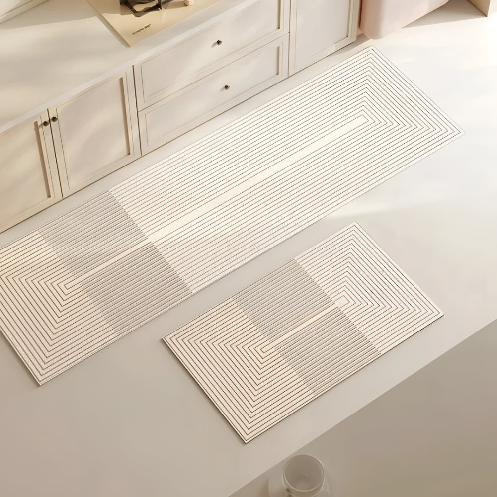 Kitchen Mat Absorbent Non Slip Striped Floor Runner