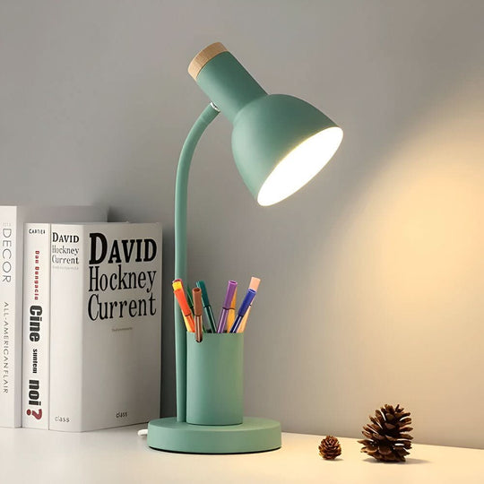 Modern LED Desk Lamp | Integrated Pen Holder and Adjustable Head