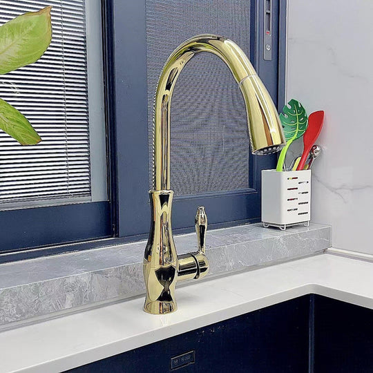 Kitchen Faucet Pull Out Metal Sink Tap Design