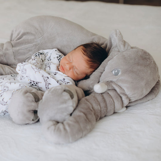 Plush Elephant Pillow | Soft Nursery Comfort Cushion