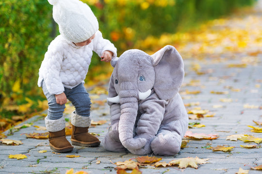 Plush Elephant Pillow | Soft Nursery Comfort Cushion