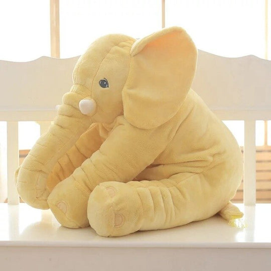 Plush Elephant Pillow | Soft Nursery Comfort Cushion