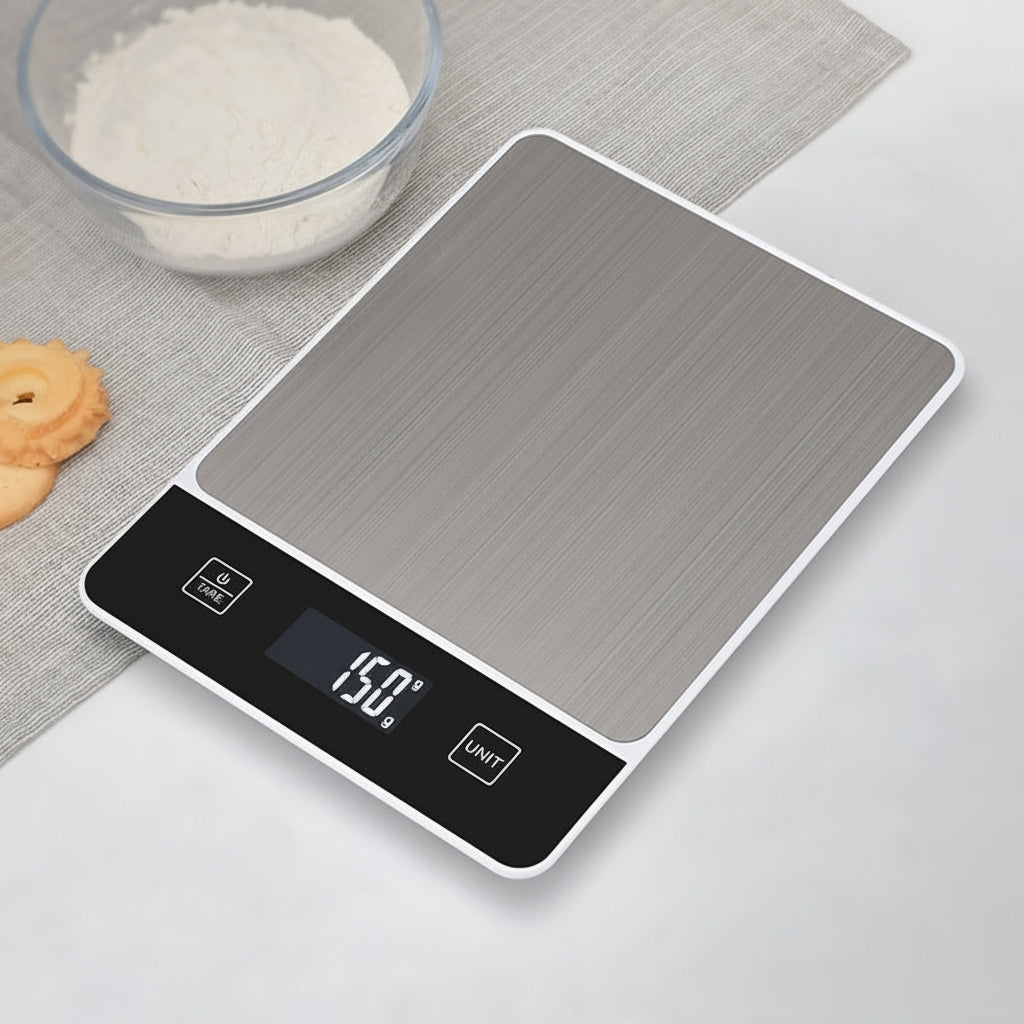 Kitchen Scale Digital Stainless Steel 22lb Food Measuring Scale