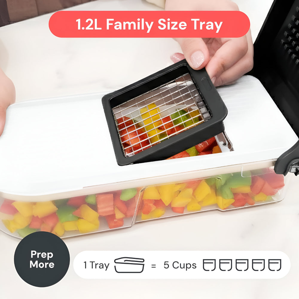 Vegetable Chopper Manual Food Prep Cutter Set