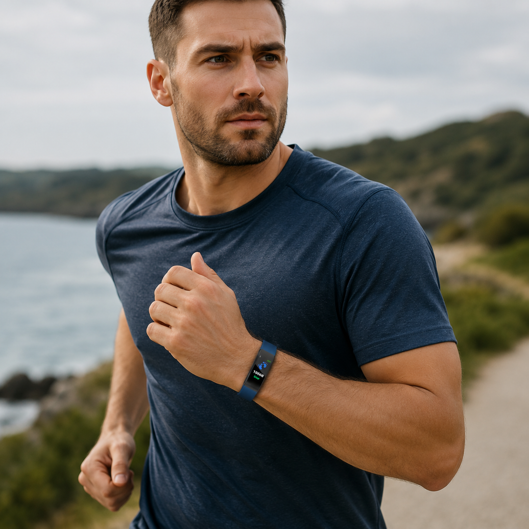 Senior Smartwatch with Heart Rate and Blood Pressure Monitor
