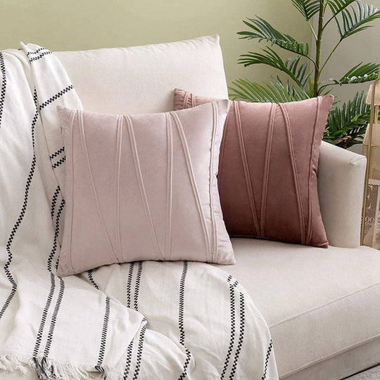 Velvet Cushion Covers Set Soft Decorative Throw Pillow Cases