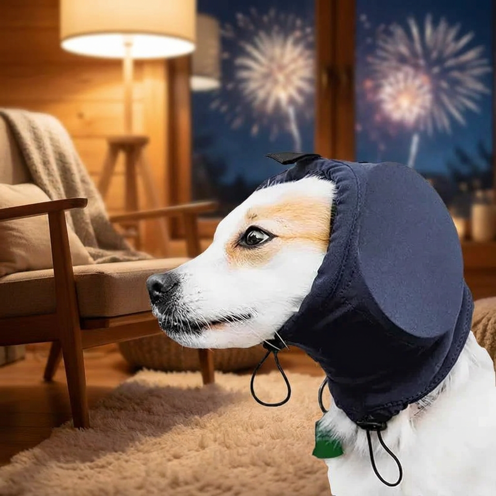 CalmEars Noise-Reducing Ear Protectors for Dogs, Comfortable Hearing Protection Wrap