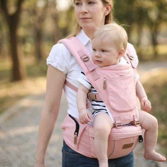 HIPSEAT Ergonomic Baby Hip Seat Carrier for Comfortable, Back-Friendly Baby Carrying