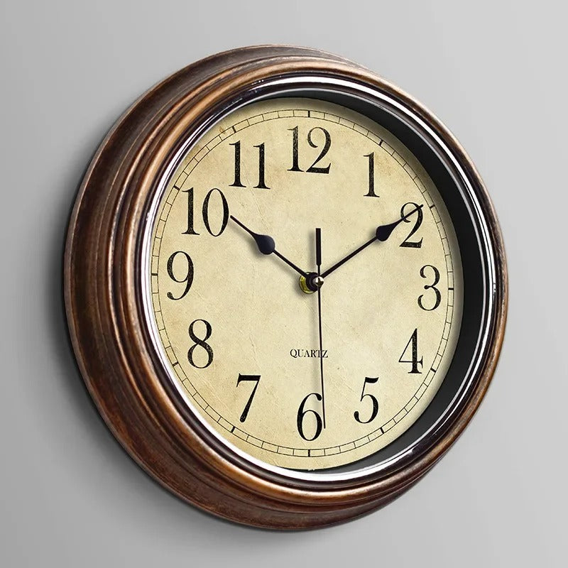Vintage Style Wall Clock Silent Home Interior Clock