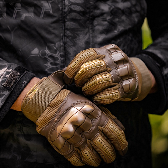 X-Force Tactical Gloves with Touchscreen Fingertips and Impact-Resistant Padding