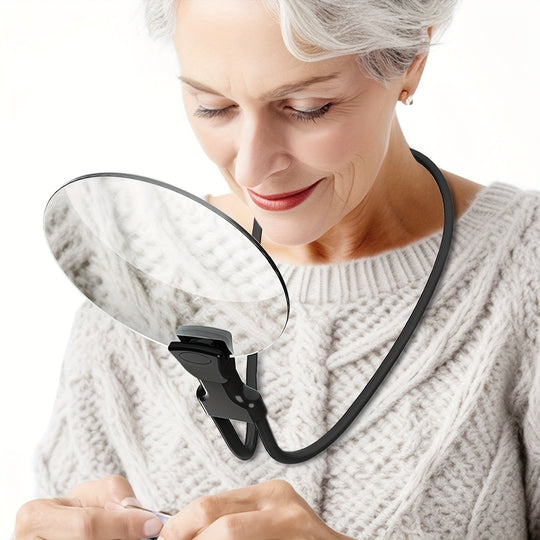 5X Hands-Free Magnifying Glass - Adjustable Neck Loupe for Reading, Crafts & Seniors