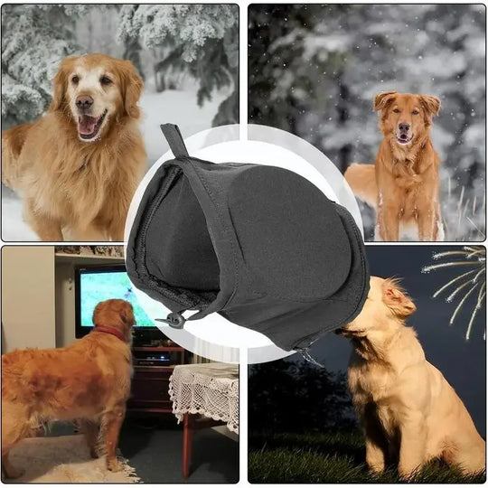 CalmEars Noise-Reducing Ear Protectors for Dogs, Comfortable Hearing Protection Wrap