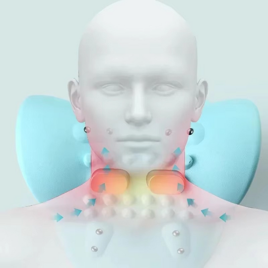 Electric Cervical Neck Massager with Pulse and Heat Therapy for Neck and Shoulders
