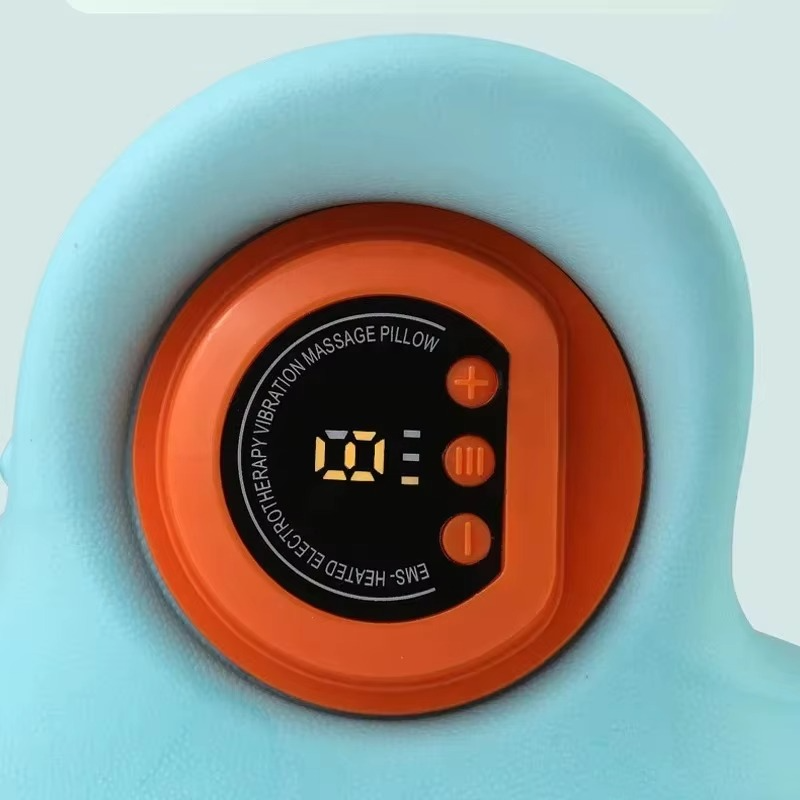 Electric Cervical Neck Massager with Pulse and Heat Therapy for Neck and Shoulders