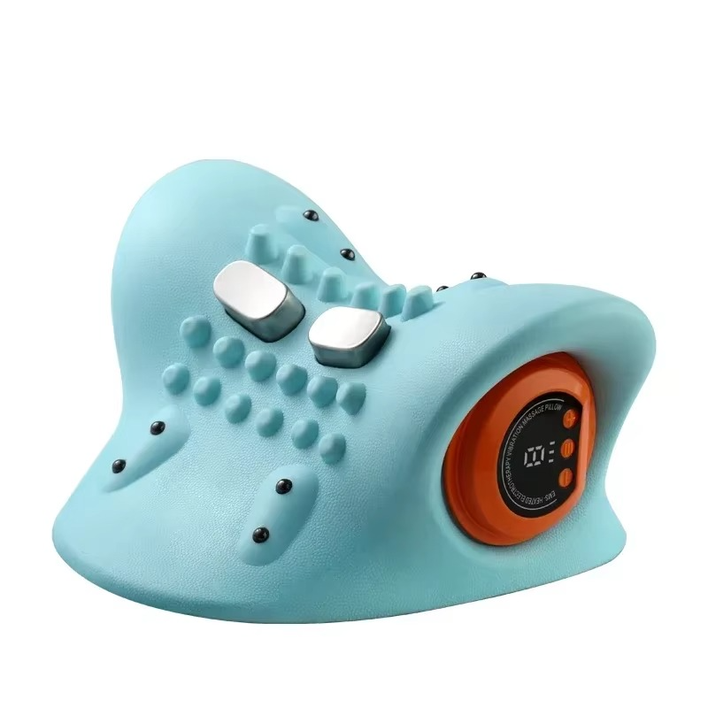 Electric Cervical Neck Massager with Pulse and Heat Therapy for Neck and Shoulders