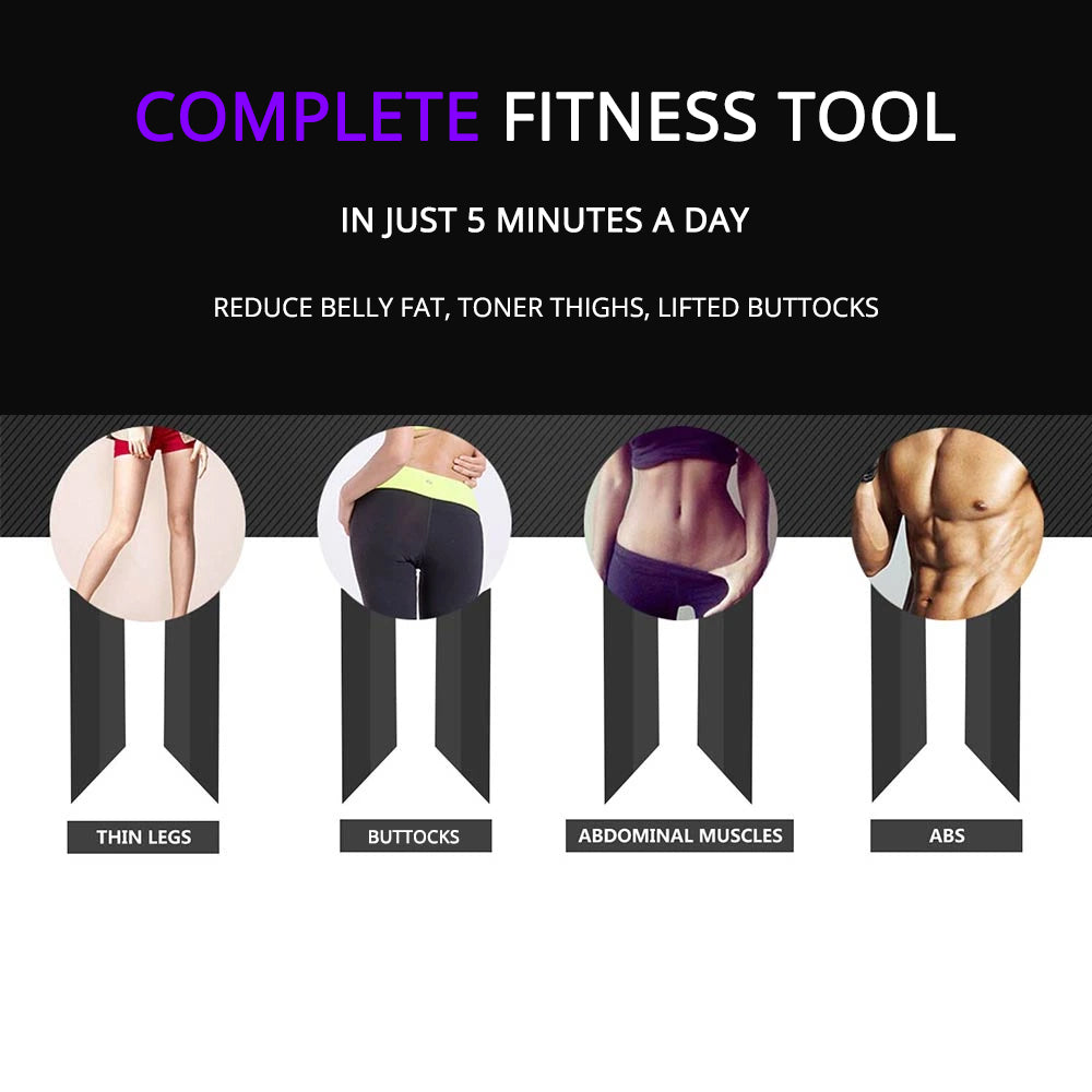 Fitness Resistance Band with Pedal, 4-Tube Design for Arms, Core and Legs at Home