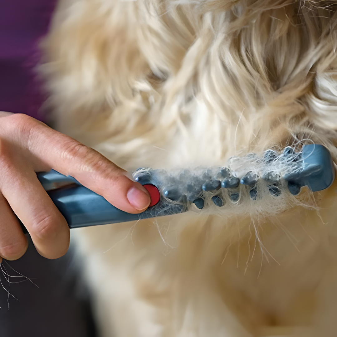 Pet Detangling Trimmer - Gentle Dematting Comb for Dog & Cat Knots and Tangles, All Coat Types