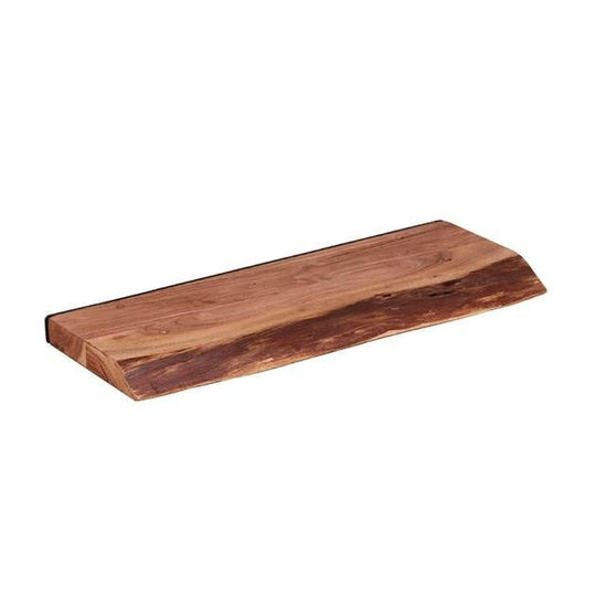 Acacia Wood Wall Shelf with Industrial Design