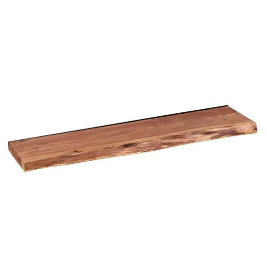Acacia Wood Wall Shelf with Industrial Design
